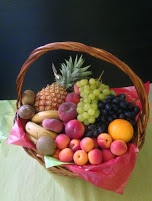 panier corbeille de fruits par les Jardins D'Olivier à Beaugency en Val de Loire dans le Loiret